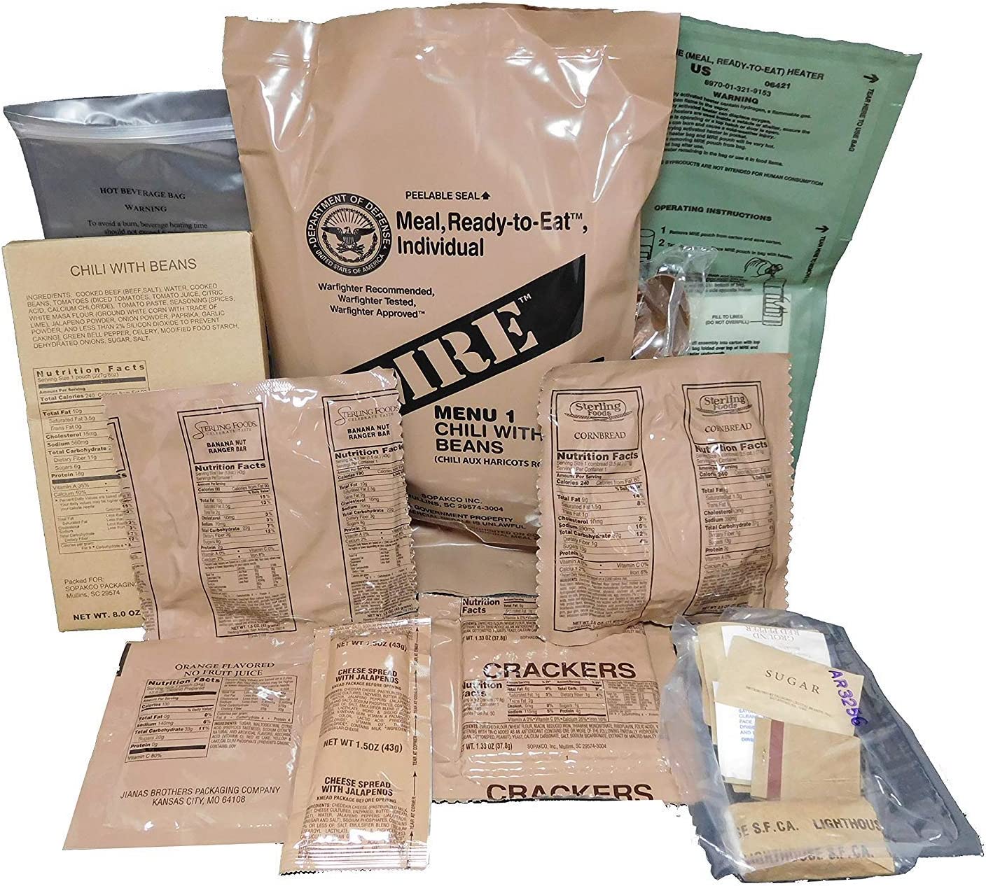 MREs (Meals Ready-to-Eat) Genuine US Military Surplus – Operador Store